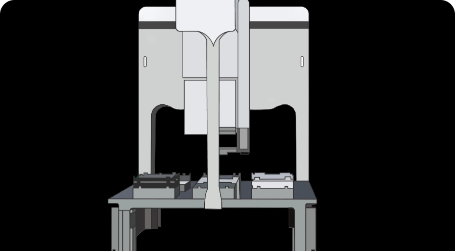 Drawing of a liquid handling robot