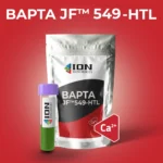 BAPTA JF549 calcium indicator packaging, red background