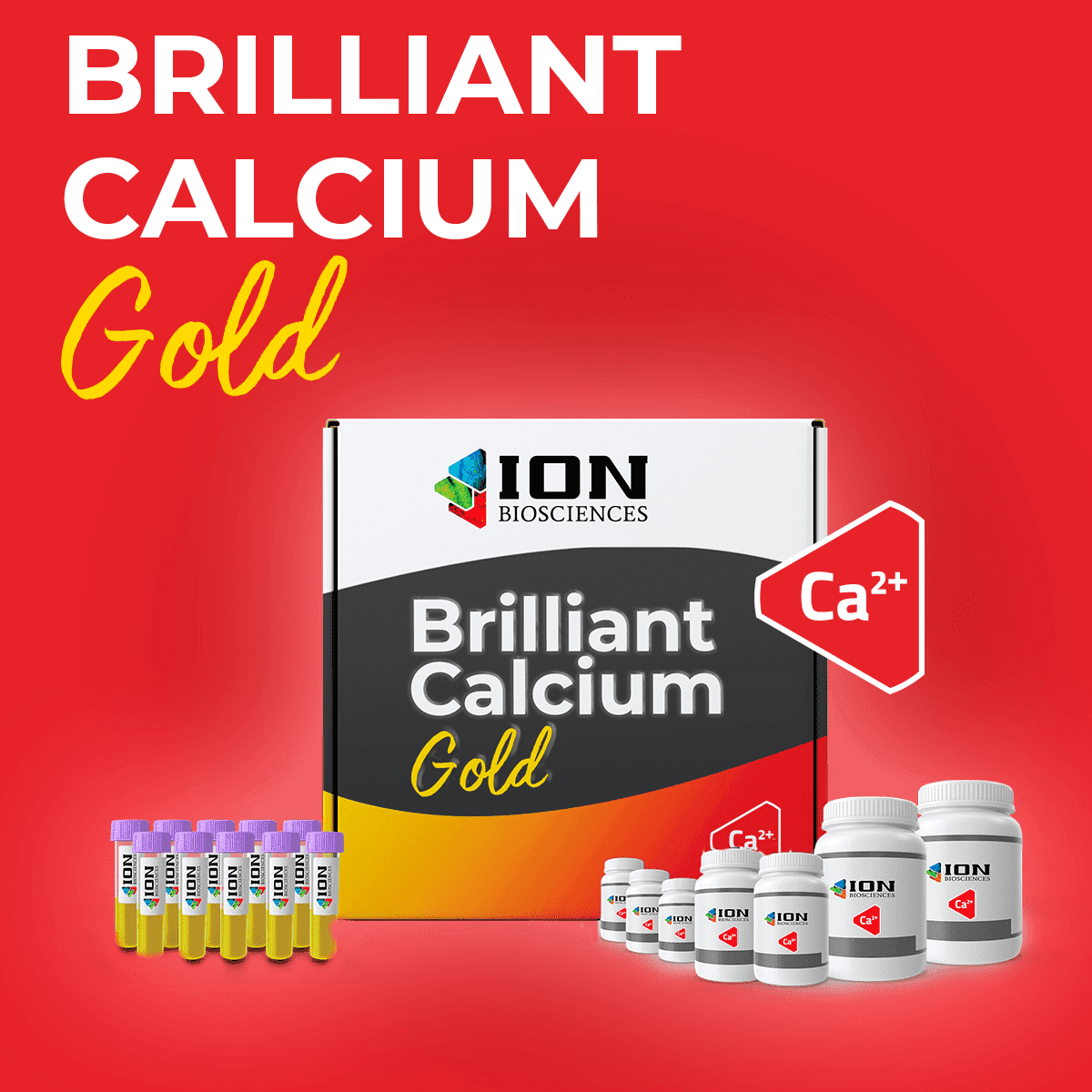 Brilliant calcium gold, calcium mobilization assay product packaging