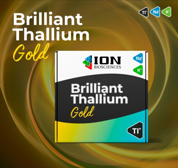 Brilliant thallium gold product packaging. A thallium flux assay for potassium channels, sodium channels, and more
