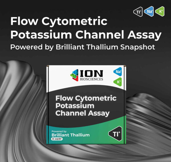 Potassium channel assay for flow cytometry packaging.