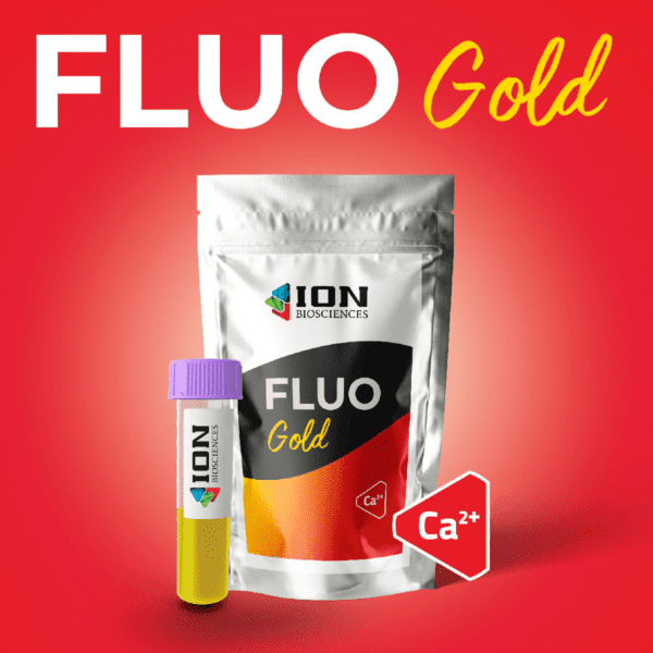 Fluo gold, calcium indicator for calcium flux assay product packaging